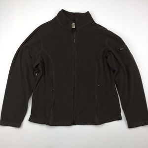 L.L. Bean Brown Lightweight Fleece Jacket
